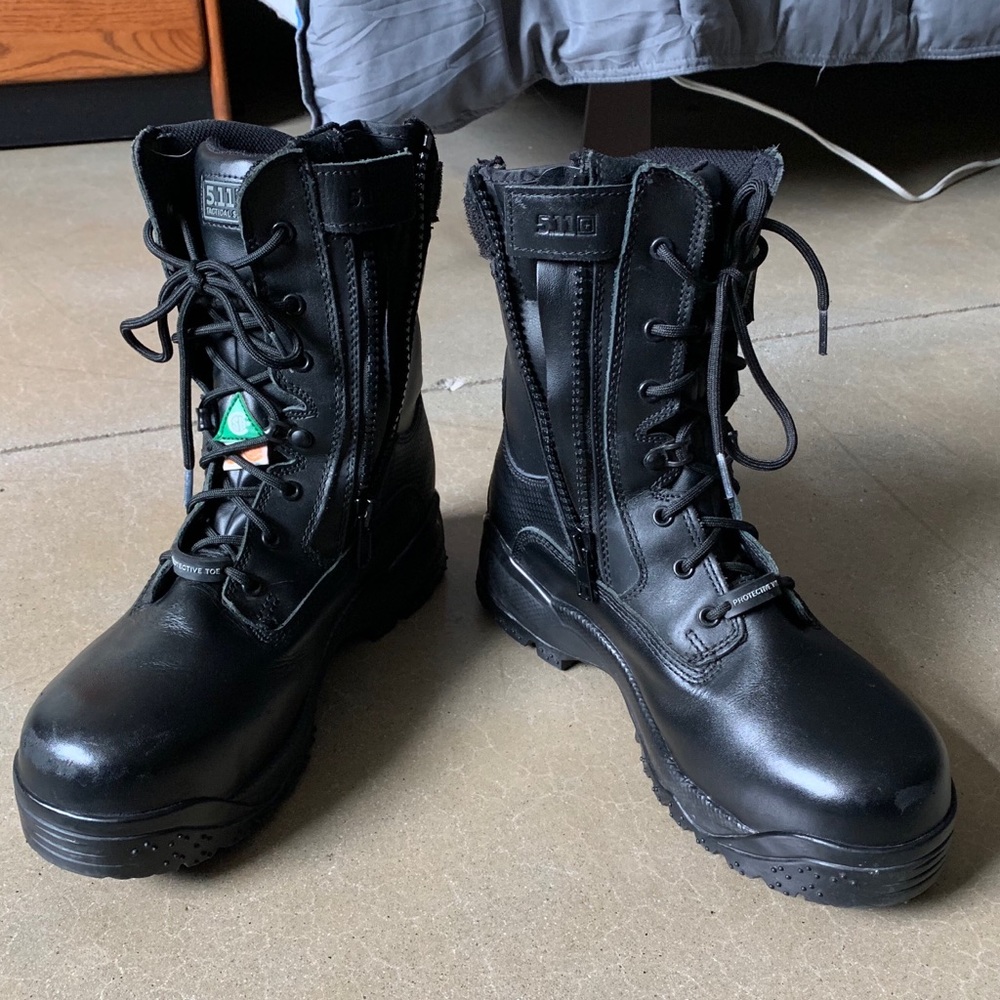 5.11 safety toe, side zip boot